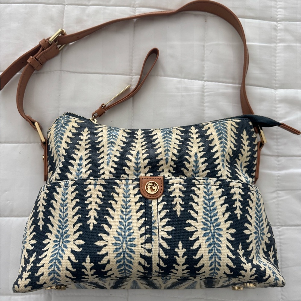 Spartina 449 Blue and Cream Pocketbook